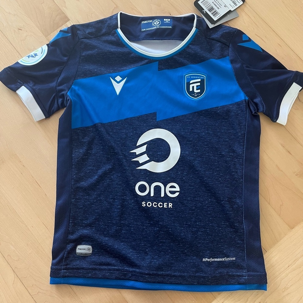 FC Edmonton Macron Soccer Jersey NWT